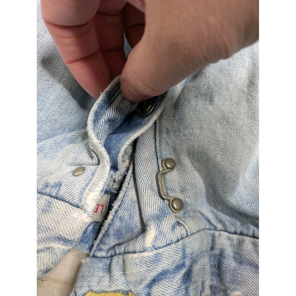 Vintage Levi's Engineered Twisted Jeans 34 (32x34) Hook Fastener Distressed Y2K